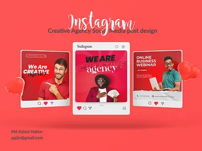 Creative agency Instagram post design agency creative design instagram media post social