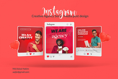 Creative agency Instagram post design agency creative design instagram media post social