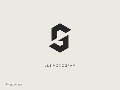 JS Monogram Logo branding design flat illustration js logo minimal monogram simple typography ui vector