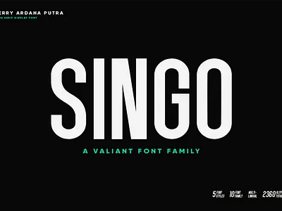 Singo | Free Download Sans Display Font beautiful branding display ont font layered font logo logo design modern sans serif font