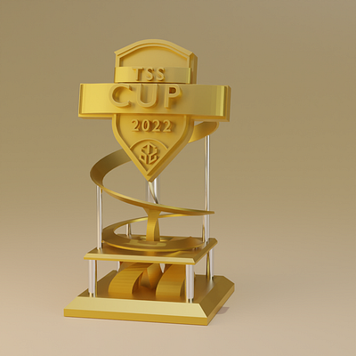 Tournament cup 3d design by XLENT Studio. 3d blender graphic design uiux