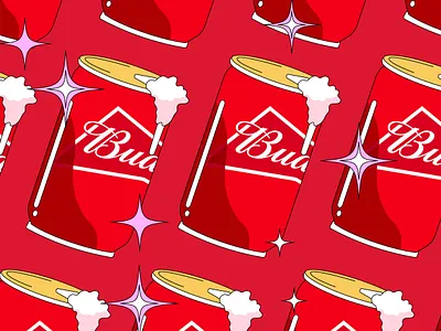 Budweiser Collaboration | Art of Drinking 2d adobe art beer design drink graphic design illustration illustrator ui vector vibrant