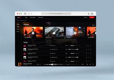 music flow design music ui ux web