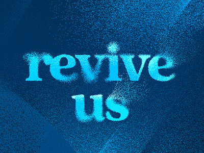 "Revive Us" Series - Mosaic Church bible church identity illustration lockup series texture typography
