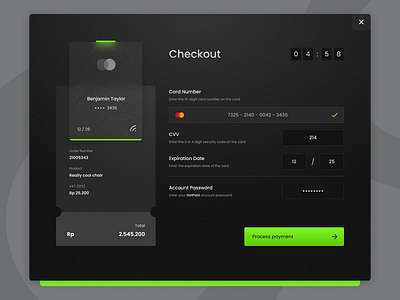 Exploration - Payment Gateway banking card dark design gateway glass green money online payment shop store transaction trend ui uiux ux wallet web