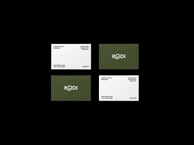 Kodi brandidentity branding business card businesscard