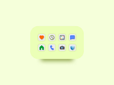 Neumorphism Icons app design figma icon icon design neumorphism ui ux