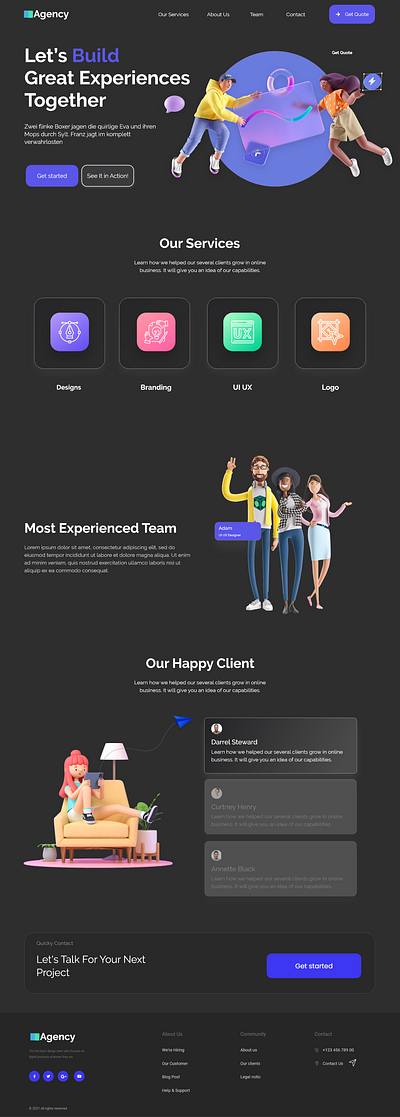 Landing Page landing page ui ux