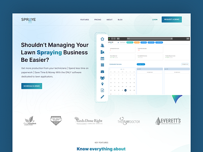 Spraye Website Design (UX/UI) branding clean design graphic design homepage logo minimal typography ui ux website