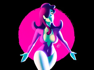 Caroline - Pink Swimsuit anime bikini character design colors design illustration manga oc