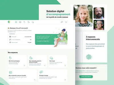 Concept Website design design design ui green illustration patient ui uiux user interface vector web webdesign