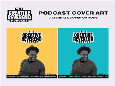 The Creative Reverend Podcast Cover Art art audio branding church cover design god illustration jesus logo minister ministry podcast podcasting reverend trademark vector