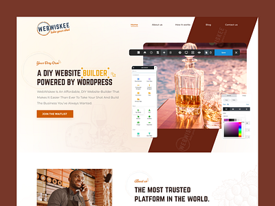 WEBWISKEE Homepage Design (UX/UI) branding clean design homepage minimal typography ui ux website