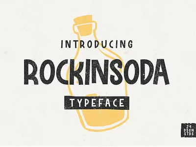 Rockingsoda Display Font app branding design display font graphic design illustration logo serif typeface typography ui ux vector vintage