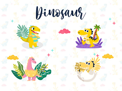 Dinosaur animal design dinosaur graphic design illustration vector