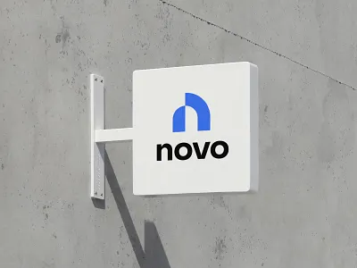 Novo.co Brand Identity b2b bank brand design branding door financial fintech icon logo modern money n saas simple small business symbol tech visual identity system