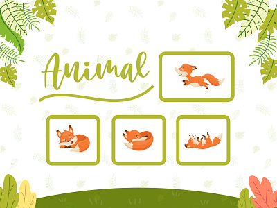 Fox Animals animal design graphic design illustration vector