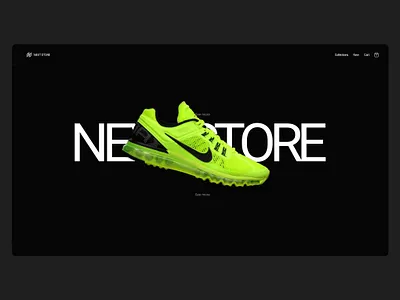 Next store branding design ecommerce identity illustration minimal nike sports ui ux website