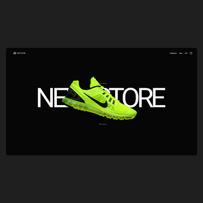 Next store branding design ecommerce identity illustration minimal nike sports ui ux website