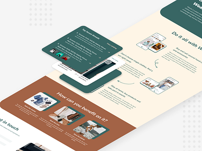 Wearly me landing page UX/UI branding clean graphic design information landing page logo ui ux