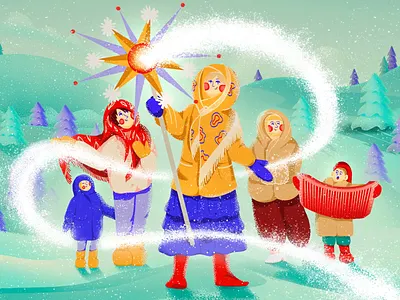 Christmas Illustrations christmas christmas illustration cozy family holiday iilustrations illustration illustrator ortodox christmas traditions warm
