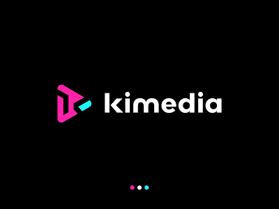 Kimedia Letter K Media Logo Design Concept brand identity branding design film icon illustration k logo kimedia letter k logo letter k media logo logo logo design media media player minimal minimalist