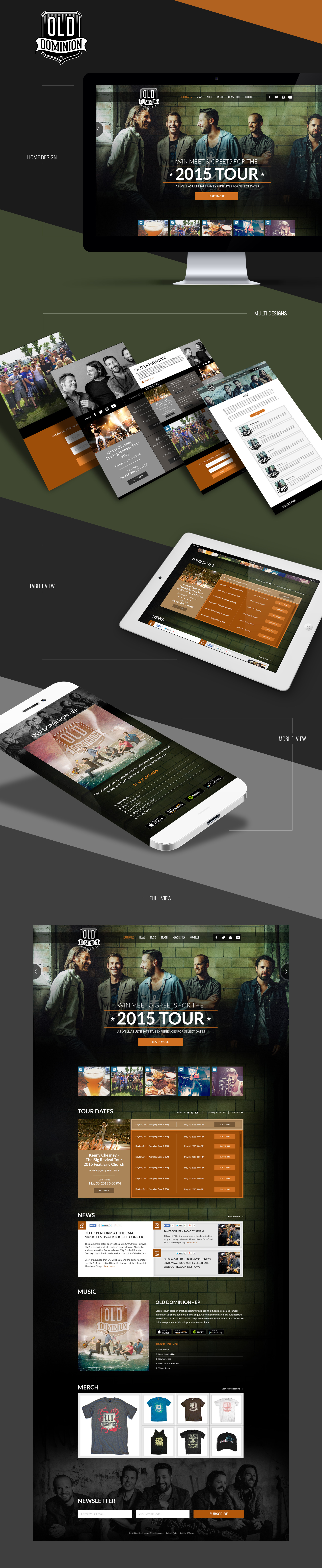 Old Dominion | Website artist website band website branding music music design music website ui ui design uiux ux design ux designer web web design web designer web music web ui web ux website website design