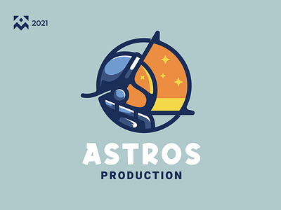 Astros Logo astonaut branding design digital icon illustration lineart logo mascot modern space symbol vector