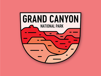 Grand Canyon National Park arizona badge canyon conservancy desert design grand canyon national park southwest