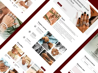 Redesign. Jewelry. E-Commerce branding business e commerce figma jewelry photoshop shop silver ui ui design uiux user interface web design website