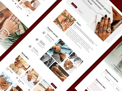 Redesign. Jewelry. E-Commerce branding business e commerce figma jewelry photoshop shop silver ui ui design uiux user interface web design website