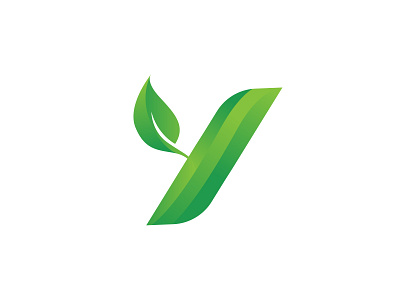 Letter Y + Leaf Logo . abcdefghij creative creative logo design eco logo gradient green logo klmnopqrstuvwxyz leaf logo leaves logo logo logotype modern logo monogram natural logo nature logo organic logo symbol tree y leaf logo