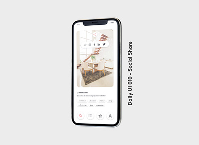 Daily UI 010 - Social Share 010 app daily ui 010 dailyui design graphic design mobile partage réseaux social social share sociaux ui