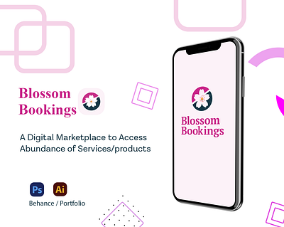 Blossom Bookings: A Digital Marketplace for Service Bookings app design application design design logo mobile app ui