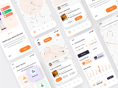 Urgent Delivery app branding driver e commerce food graphic design groceries housing inspiration interface medicine minimal motion graphics tours travels ui