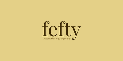 Fefty logo brand design ecommerce graphic design identity logo logo design shop