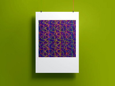 Stream of consciousness art chaos colors design digital geometric graphic design illustration messy pattern pattern design patterns triangle vibrant