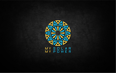 My Solar My Power logo design solar energy logo solar power