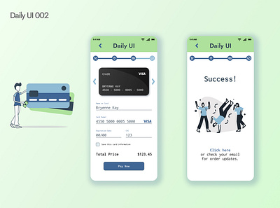 DailyUI002:CreditCardPage figma illustration ui