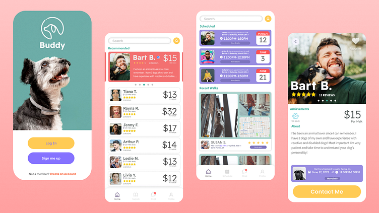 Buddy A Dog Walking App By Jim Truong On Dribbble buddy-a-dog-walking-app-by-jim-truong-on-dribbble