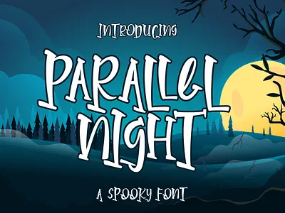 Parallel Night - Display Font calligraphy design display elegant elegant font hand modern font script serif