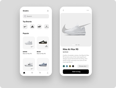 Mobile App for sport shoes reseller app design mobile ui ux web design website