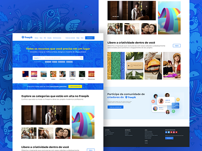 A redesign for a Freepik creative design designer interactive ui ux web