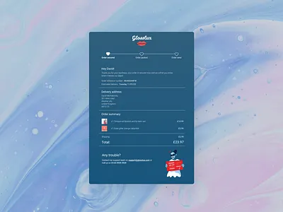 Daily UI :: 017 - Email receipt 017 dailyui product design ux web