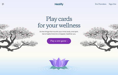 Healify Wellness Home design illustration user experience ux