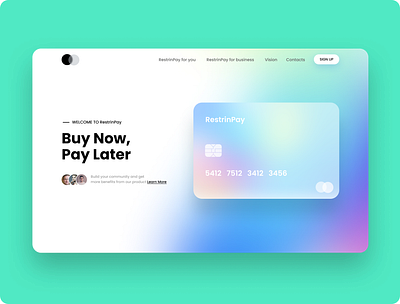 Landing page for NBFC startup app design mobile ui ux web design website