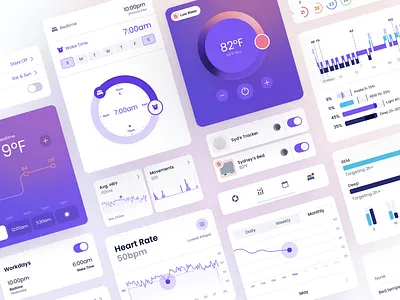Mobile design app branding clean colorful components design fitness flat health ios minimal mobile mobile app sleep sleep tracking typography ui ux visual design