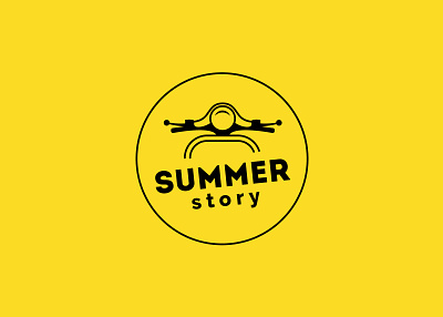 Summerstory Branding brand brand design branding branding design graphic design illustration illustrator logo vector vespa visual identity yellow