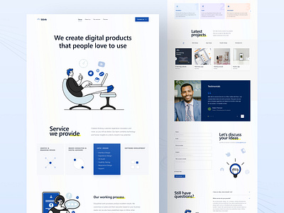 Agency website agency agency ui design digital agency illustration minimalist ui uidesign uiux ux web design web ui webdesign website website design