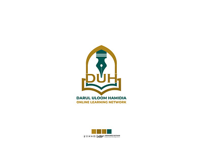 " DARUL ULUM HAMIDIA " ISLAMIC ONLINE MADRASHA LOGO DESIGN arabic logo arabic logo design design designer rayhan illustration logo logo design marden arabic logo rayhans design